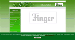 Desktop Screenshot of finger-beton.de