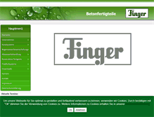 Tablet Screenshot of finger-beton.de